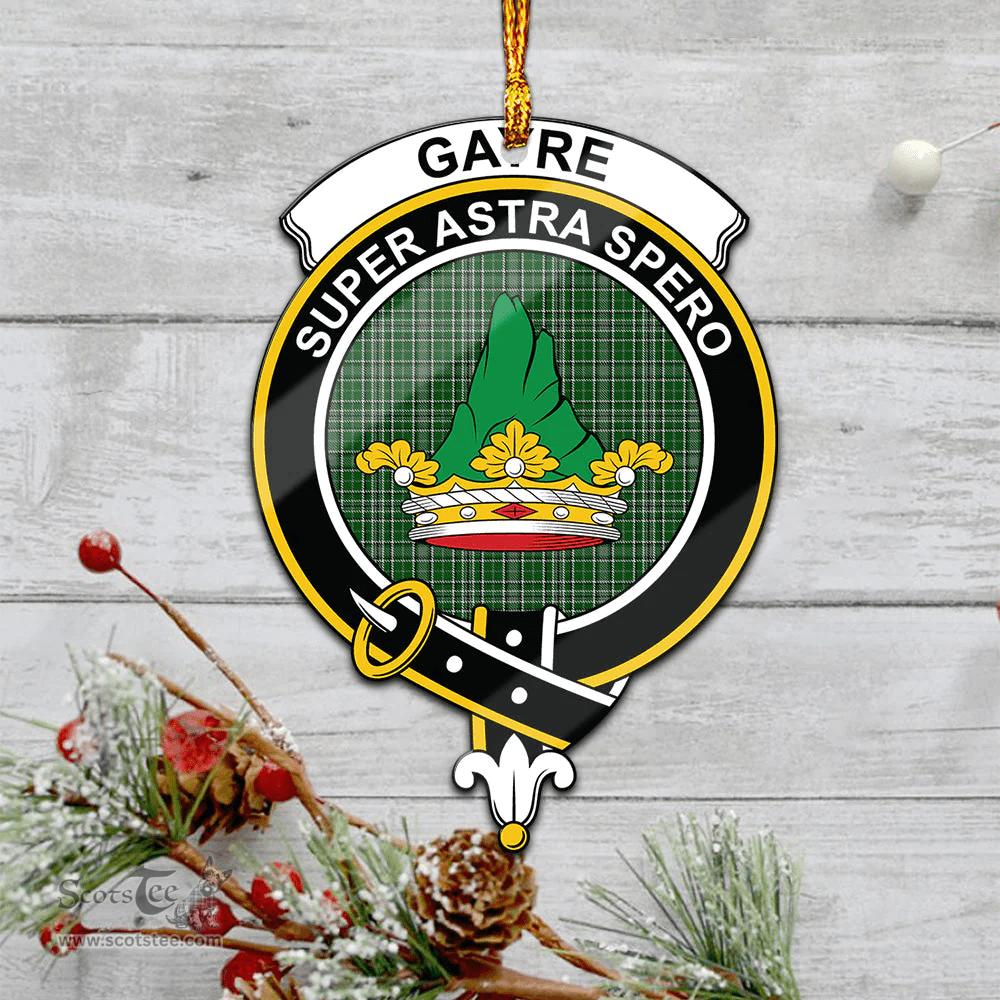 Scottish Gayre Dress Clan Tartan Mica Ornament Christmas Decoratio - 2-Sided  Scottish Plaid Tartan Plaid