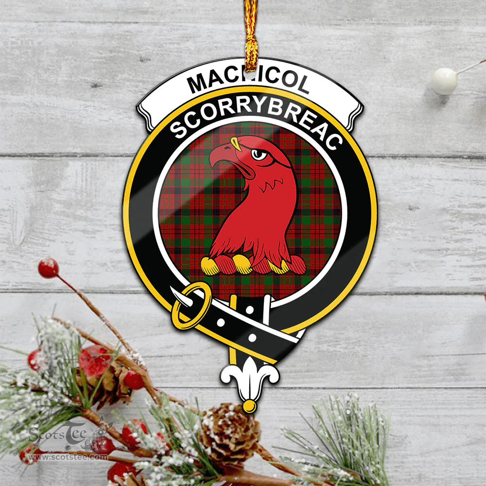 Scottish Macnicol Clan Tartan Mica Ornament Christmas Decoratio - 2-Sided  Scottish Plaid Tartan Plaid