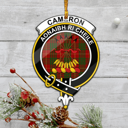 Scottish Cameron Clan Tartan Mica Ornament Christmas Decoratio - 2-Sided  Scottish Plaid Tartan Plaid