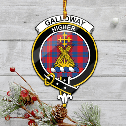 Scottish Galloway Red Clan Tartan Mica Ornament Christmas Decoratio - 2-Sided  Scottish Plaid Tartan Plaid
