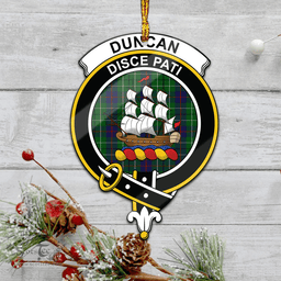 Scottish Duncan Clan Tartan Mica Ornament Christmas Decoratio - 2-Sided  Scottish Plaid Tartan Plaid
