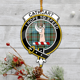Scottish Cathcart Clan Tartan Mica Ornament Christmas Decoratio - 2-Sided  Scottish Plaid Tartan Plaid