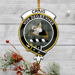 Scottish Craig Clan Tartan Mica Ornament Christmas Decoratio - 2-Sided  Scottish Plaid Tartan Plaid