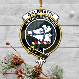 Scottish Galbraith Clan Tartan Mica Ornament Christmas Decoratio - 2-Sided  Scottish Plaid Tartan Plaid