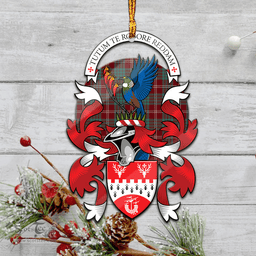 Scottish Crawford Modern Of Newzealand Clan Tartan Mica Ornament Christmas Decoratio - 2-Sided  Scottish Plaid Tartan Plaid