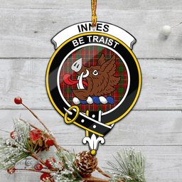 Scottish Innes Clan Tartan Mica Ornament Christmas Decoratio - 2-Sided  Scottish Plaid Tartan Plaid