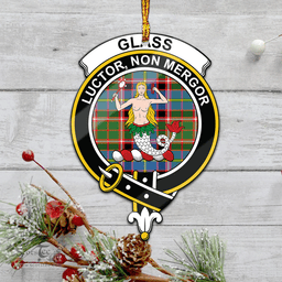 Scottish Glass Clan Tartan Mica Ornament Christmas Decoratio - 2-Sided  Scottish Plaid Tartan Plaid