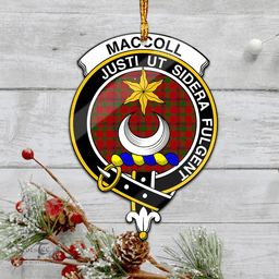 Scottish Maccoll Clan Tartan Mica Ornament Christmas Decoratio - 2-Sided  Scottish Plaid Tartan Plaid