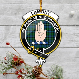 Scottish Lamont Clan Tartan Mica Ornament Christmas Decoratio - 2-Sided  Scottish Plaid Tartan Plaid