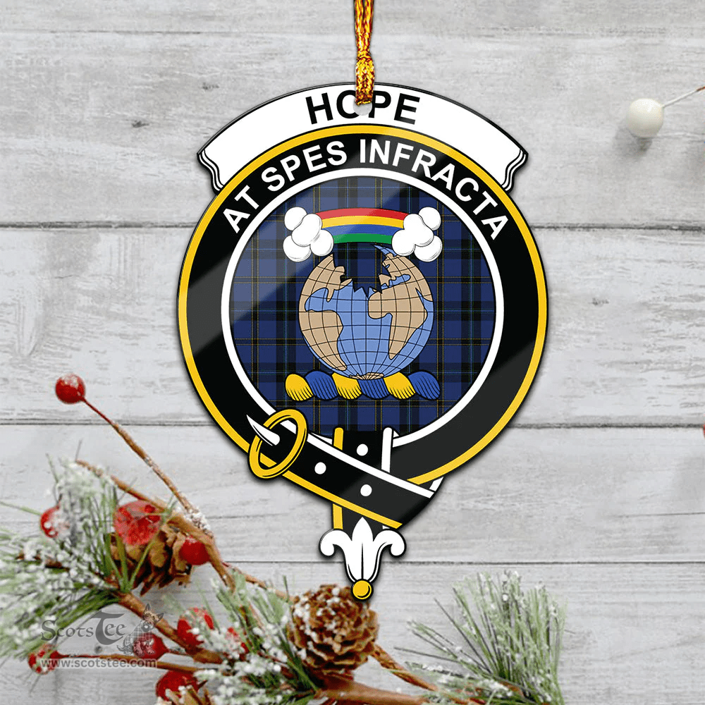 Scottish Hope Vere Weir Clan Tartan Mica Ornament Christmas Decoratio - 2-Sided  Scottish Plaid Tartan Plaid