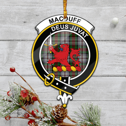 Scottish Macduff Dress Clan Tartan Mica Ornament Christmas Decoratio - 2-Sided  Scottish Plaid Tartan Plaid