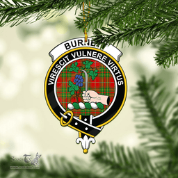 Scottish Burnett Ancient Clan Tartan Mica Ornament Christmas Decoratio - 2-Sided  Scottish Plaid Tartan Plaid