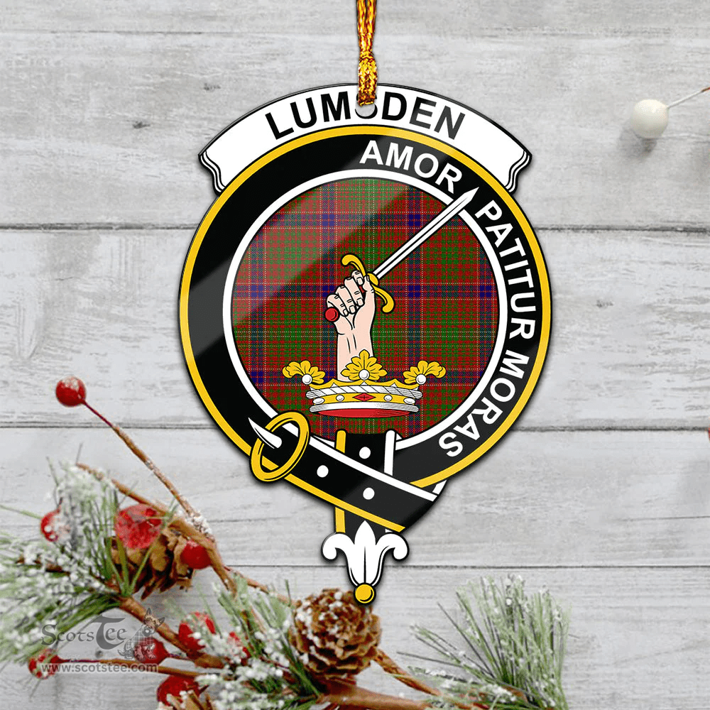 Scottish Lumsden Clan Tartan Mica Ornament Christmas Decoratio - 2-Sided  Scottish Plaid Tartan Plaid