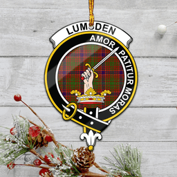 Scottish Lumsden Clan Tartan Mica Ornament Christmas Decoratio - 2-Sided  Scottish Plaid Tartan Plaid