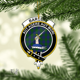 Scottish Barclay Clan Tartan Mica Ornament Christmas Decoratio - 2-Sided  Scottish Plaid Tartan Plaid