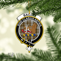Scottish Baillie Dress Clan Tartan Mica Ornament Christmas Decoratio - 2-Sided  Scottish Plaid Tartan Plaid