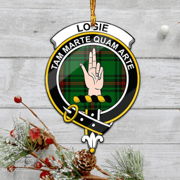 Scottish Logie Clan Tartan Mica Ornament Christmas Decoratio - 2-Sided  Scottish Plaid Tartan Plaid