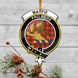 Scottish Macfie Modern Clan Tartan Mica Ornament Christmas Decoratio - 2-Sided  Scottish Plaid Tartan Plaid