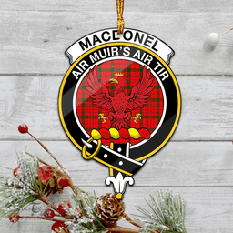 Scottish Macdonnell Of Keppoch Modern Clan Tartan Mica Ornament Christmas Decoratio - 2-Sided  Scottish Plaid Tartan Plaid