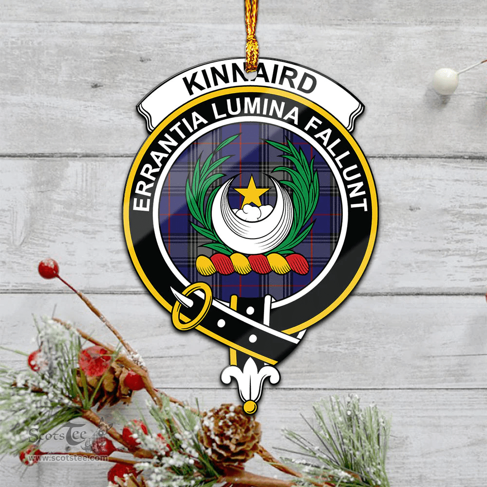 Scottish Kinnaird Clan Tartan Mica Ornament Christmas Decoratio - 2-Sided  Scottish Plaid Tartan Plaid