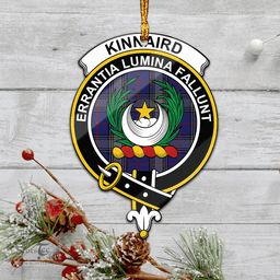 Scottish Kinnaird Clan Tartan Mica Ornament Christmas Decoratio - 2-Sided  Scottish Plaid Tartan Plaid