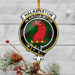 Scottish Halkerston Clan Tartan Mica Ornament Christmas Decoratio - 2-Sided  Scottish Plaid Tartan Plaid
