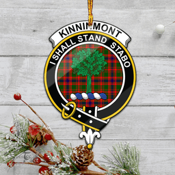 Scottish Kinninmont Clan Tartan Mica Ornament Christmas Decoratio - 2-Sided  Scottish Plaid Tartan Plaid