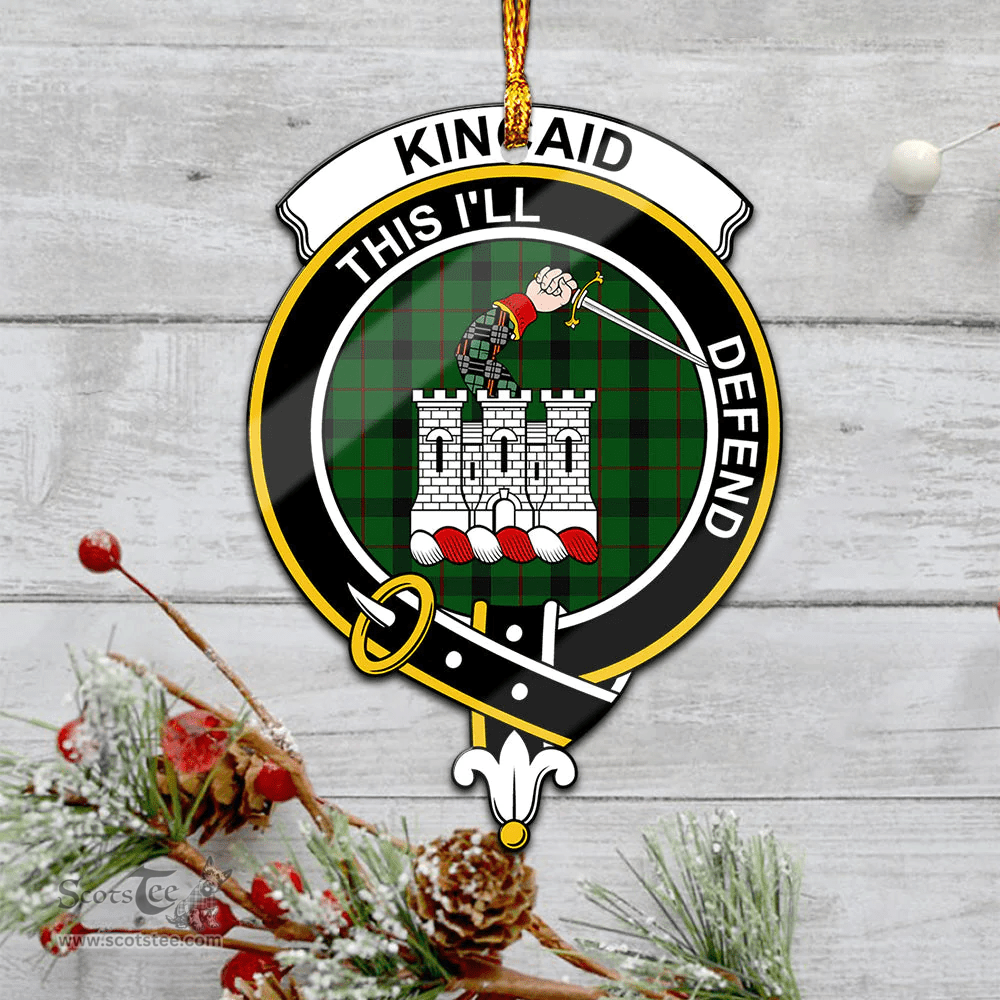 Scottish Kincaid Clan Tartan Mica Ornament Christmas Decoratio - 2-Sided  Scottish Plaid Tartan Plaid
