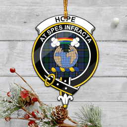 Scottish Hope Clan Originaux Clan Tartan Mica Ornament Christmas Decoratio - 2-Sided  Scottish Plaid Tartan Plaid