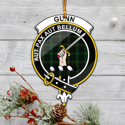 Scottish Gunn Logan Clan Tartan Mica Ornament Christmas Decoratio - 2-Sided  Scottish Plaid Tartan Plaid