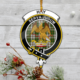 Scottish Hay White Dress Clan Tartan Mica Ornament Christmas Decoratio - 2-Sided  Scottish Plaid Tartan Plaid