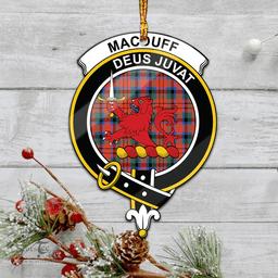 Scottish Macduff Ancient Clan Tartan Mica Ornament Christmas Decoratio - 2-Sided  Scottish Plaid Tartan Plaid