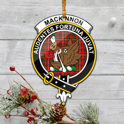 Scottish Mackinnon Modern Clan Tartan Mica Ornament Christmas Decoratio - 2-Sided  Scottish Plaid Tartan Plaid