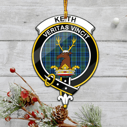 Scottish Keith Clan Tartan Mica Ornament Christmas Decoratio - 2-Sided  Scottish Plaid Tartan Plaid