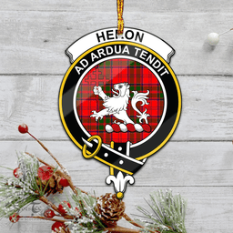 Scottish Heron Clan Tartan Mica Ornament Christmas Decoratio - 2-Sided  Scottish Plaid Tartan Plaid