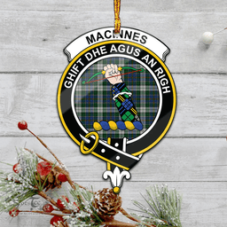 Scottish Macinnes Dress Clan Tartan Mica Ornament Christmas Decoratio - 2-Sided  Scottish Plaid Tartan Plaid