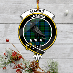 Scottish Mackie Clan Tartan Mica Ornament Christmas Decoratio - 2-Sided  Scottish Plaid Tartan Plaid