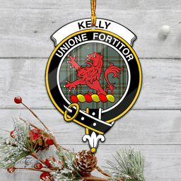 Scottish Kelly Dress Clan Tartan Mica Ornament Christmas Decoratio - 2-Sided  Scottish Plaid Tartan Plaid