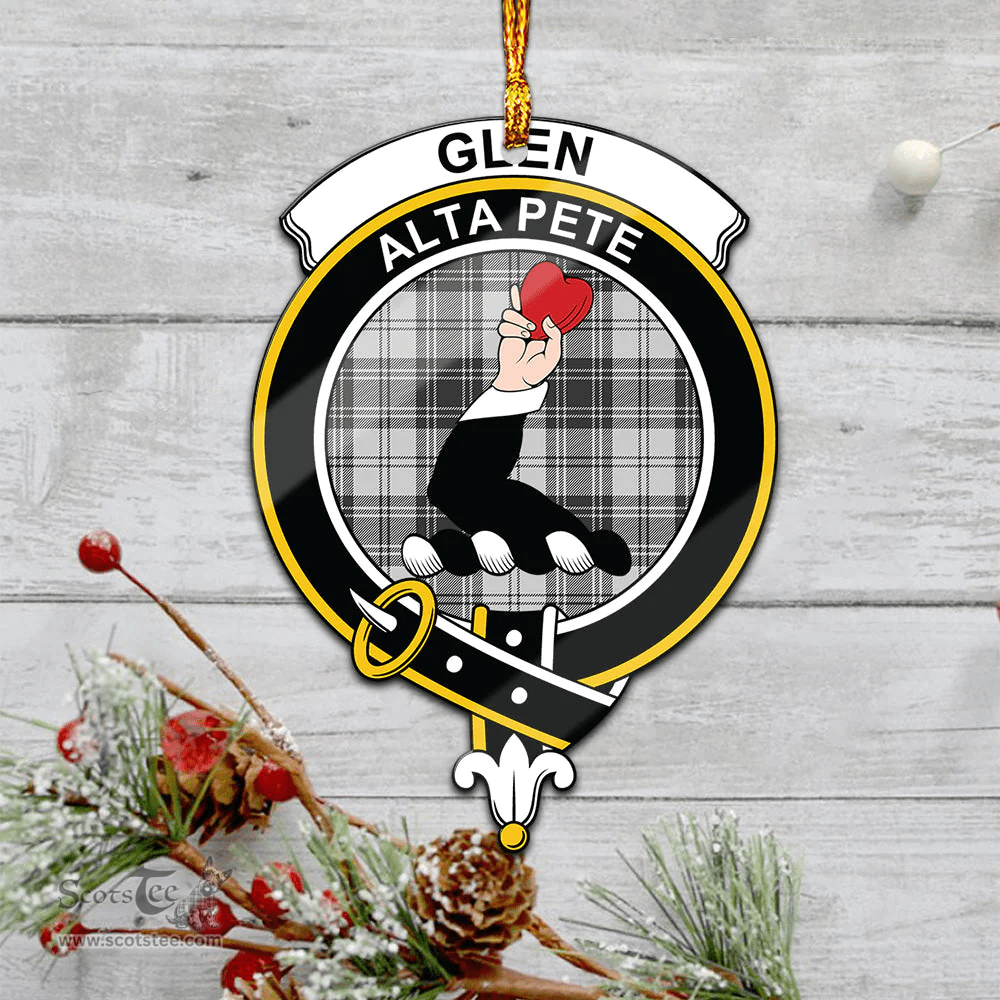 Scottish Glen Clan Tartan Mica Ornament Christmas Decoratio - 2-Sided  Scottish Plaid Tartan Plaid