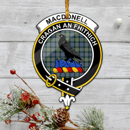 Scottish Macdonnell Of Glengarry Ancient Clan Tartan Mica Ornament Christmas Decoratio - 2-Sided  Scottish Plaid Tartan Plaid