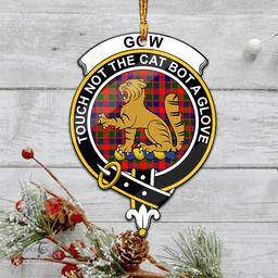 Scottish Gow Modern Clan Tartan Mica Ornament Christmas Decoratio - 2-Sided  Scottish Plaid Tartan Plaid