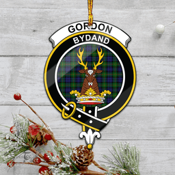 Scottish Gordon Clan Tartan Mica Ornament Christmas Decoratio - 2-Sided  Scottish Plaid Tartan Plaid