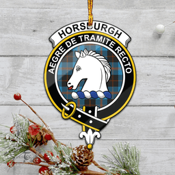 Scottish Horsburgh Clan Tartan Mica Ornament Christmas Decoratio - 2-Sided  Scottish Plaid Tartan Plaid