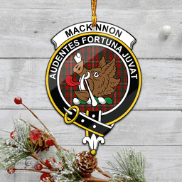 Scottish Mackinnon Clan Tartan Mica Ornament Christmas Decoratio - 2-Sided  Scottish Plaid Tartan Plaid