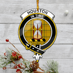 Scottish Houston Clan Tartan Mica Ornament Christmas Decoratio - 2-Sided  Scottish Plaid Tartan Plaid