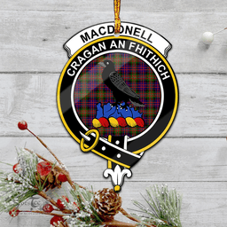 Scottish Macdonnell Of Glengarry Modern Clan Tartan Mica Ornament Christmas Decoratio - 2-Sided  Scottish Plaid Tartan Plaid