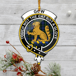 Scottish Gow Hunting Clan Tartan Mica Ornament Christmas Decoratio - 2-Sided  Scottish Plaid Tartan Plaid