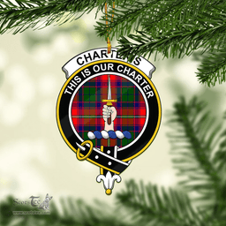 Scottish Charteris Clan Tartan Mica Ornament Christmas Decoratio - 2-Sided  Scottish Plaid Tartan Plaid