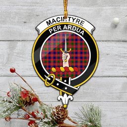 Scottish Macintyre Modern Clan Tartan Mica Ornament Christmas Decoratio - 2-Sided  Scottish Plaid Tartan Plaid