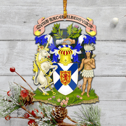 Scottish Novascotia District Clan Tartan Mica Ornament Christmas Decoratio - 2-Sided  Scottish Plaid Tartan Plaid
